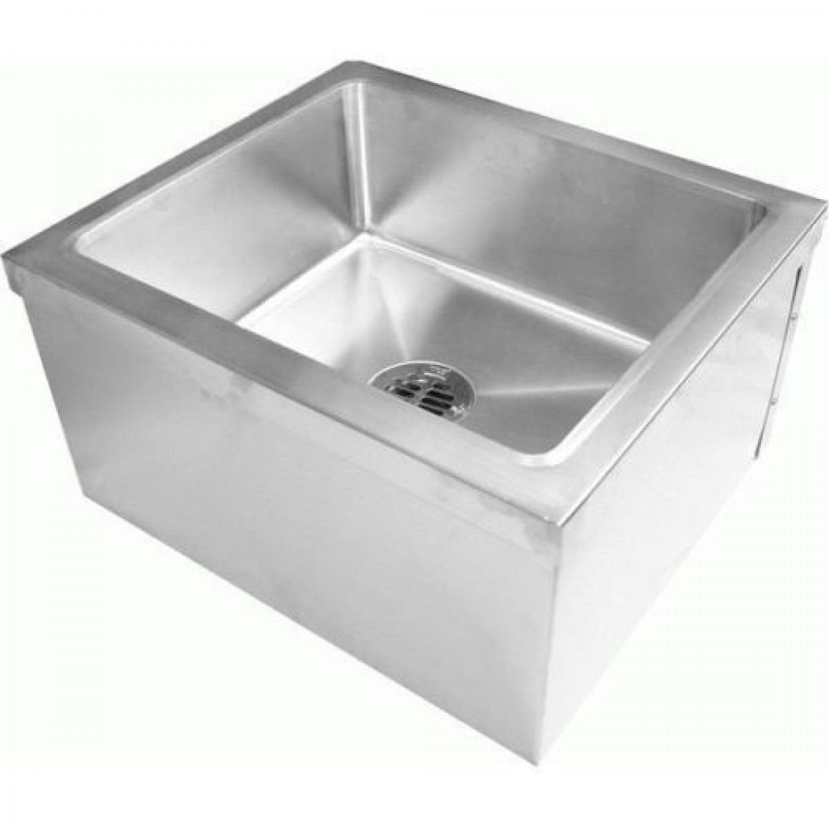 Commercial Stainless Steel Floor Mount Mop Sink 20 Wx24 Lx11 1 2 H