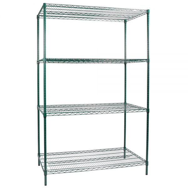 Green Epoxy wire Shelving