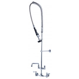 Heavy Duty Commercial Pre-Rince Spray Faucet 8" OC with 12" Add-on Spout