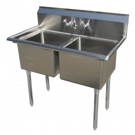 Sink(Two Compartment_ No Drainboard 02)